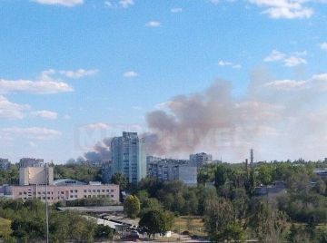 Сообщают о пожаре в Луганске