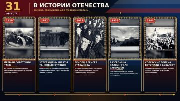 31 августа в истории России