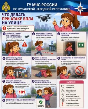 ГУ МЧС России по ЛНР напоминает жителям региона о правилах безопасности при атаке БПЛА