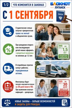 Что изменится в законах с 1 сентября 2026 года