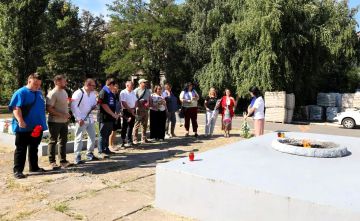 В городе Рубежное прошла акция, приуроченная к 81 й годовщине Победы над милитаристской Японией и окончания Второй мировой войны