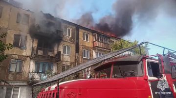 В Брянке ЛНР загорелась многоэтажка, есть погибший