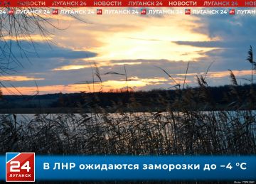 В ЛНР ожидаются заморозки до -4 °C