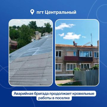 Оренбургские строители отремонтировали крышу дома