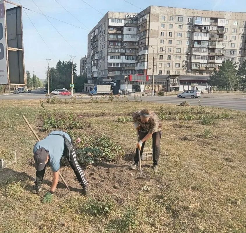 Коммунальными службами проведены работы на территории города Коммунальными службами проведены работы на территории города