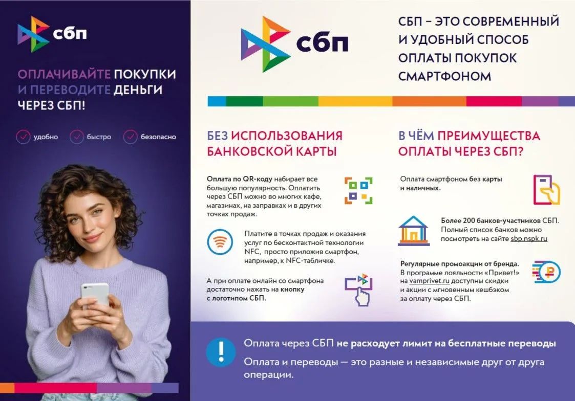 Информационные материалы Банка России о современных способах безналичных переводов и оплаты товаров и услуг через Систему быстрых платежей Информационные материалы Банка России о современных способах безналичных переводов и оплаты товаров и услуг через Систему быстрых платежей