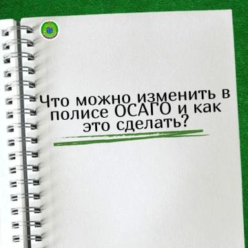 Что можно изменить в полисе ОСАГО и как это сделать?