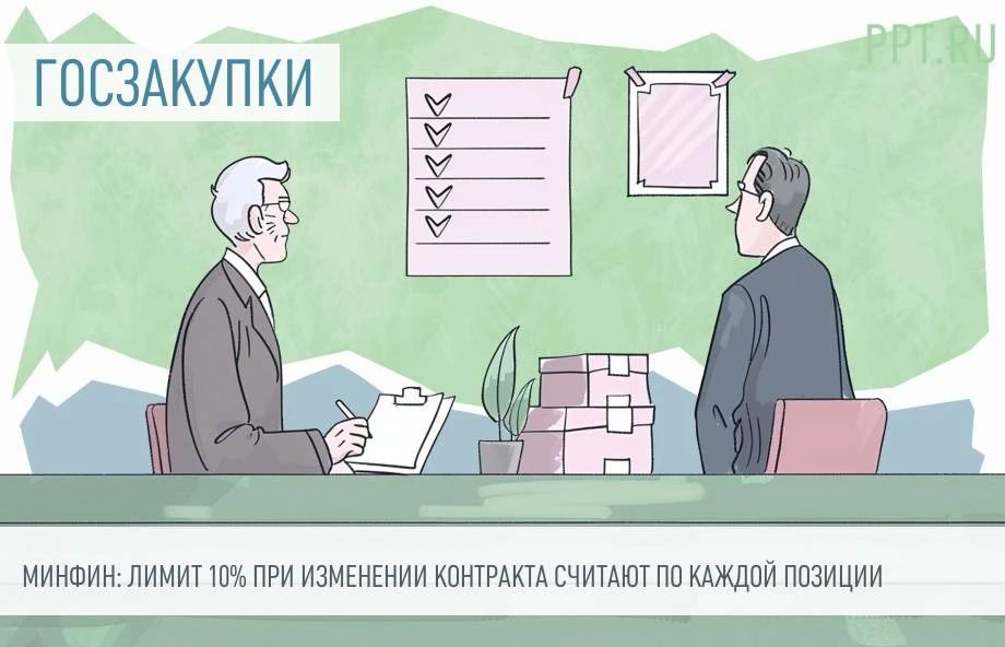 Минфин: 10%-ный предел изменения количества товара считают по каждой позиции контракта