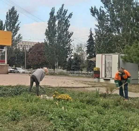 Коммунальными службами проведены работы на территории города Коммунальными службами проведены работы на территории города