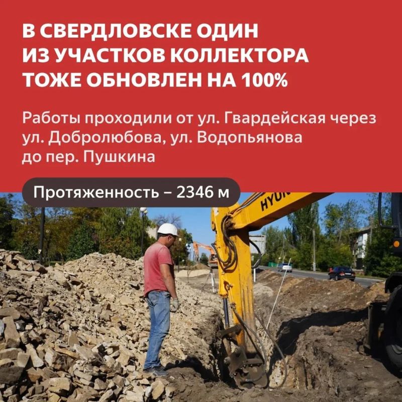 Коллекторы Свердловского округа ЛНР обновляют при поддержке Красноярского края Коллекторы Свердловского округа ЛНР обновляют при поддержке Красноярского края