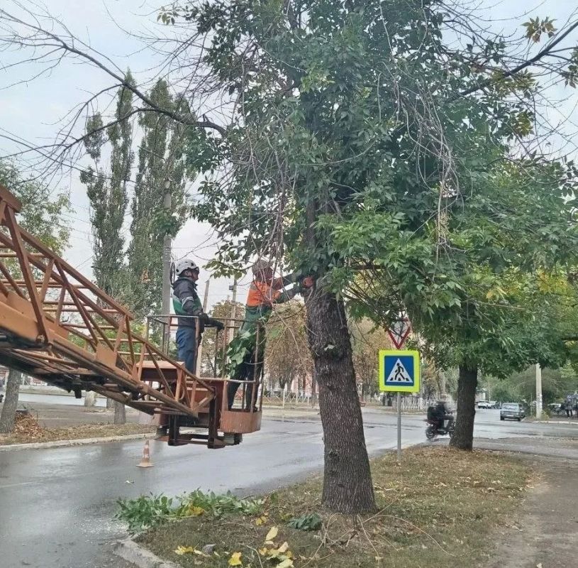 Коммунальными службами проведены работы на территории города Коммунальными службами проведены работы на территории города