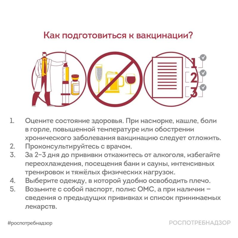Роспотребнадзор информирует, как подготовиться к прививке против гриппа Роспотребнадзор информирует, как подготовиться к прививке против гриппа