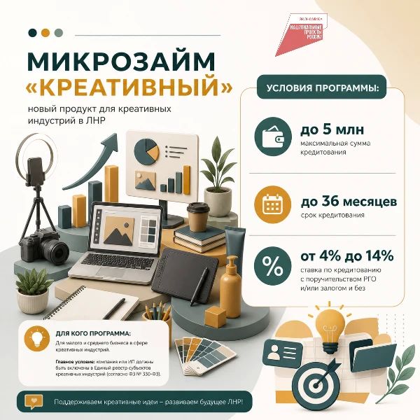 ДЛЯ БИЗНЕСА КРЕАТИВНЫХ ИНДУСТРИЙ