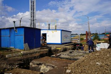В спорткомплексе «Шахтёр» продолжается переход на газовую котельную: монтаж камеры и подготовка к переврезке