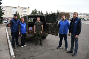 Первомайские единороссы передали гуманитарную помощь на передовую