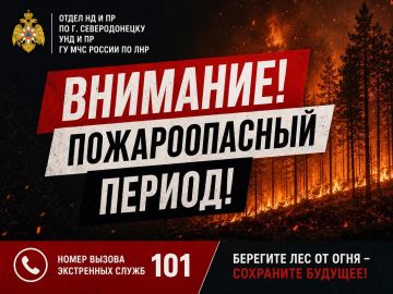 Отдел НД и ПР по г. Северодонецку УНД и ПР ГУ МЧС России по ЛНР напоминает о мерах безопасности во время пожароопасного периода, так как большинство пожаров возникает из-за поджогов травы и сжигания мусора