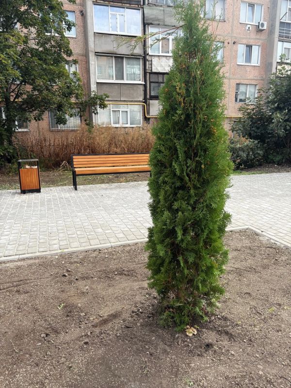 В Антраците продолжается благоустройство сквера на улице Калинина В Антраците продолжается благоустройство сквера на улице Калинина