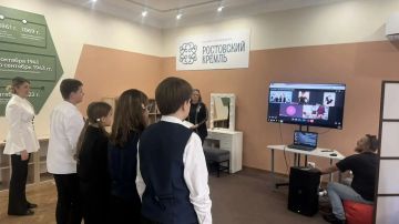 В преддверии Дня воссоединения Луганской и Донецкой Народных Республик, Запорожской и Херсонской областей с Российской Федерацией в детском центре "Ростовского кремля" состоялся телемост с делегацией Государственного...