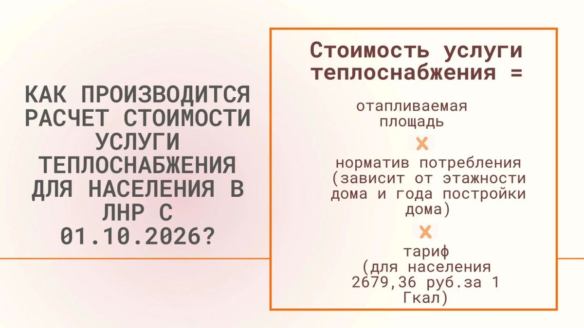 О порядке начисления платы за централизованное отопление в ЛНР О порядке начисления платы за централизованное отопление в ЛНР