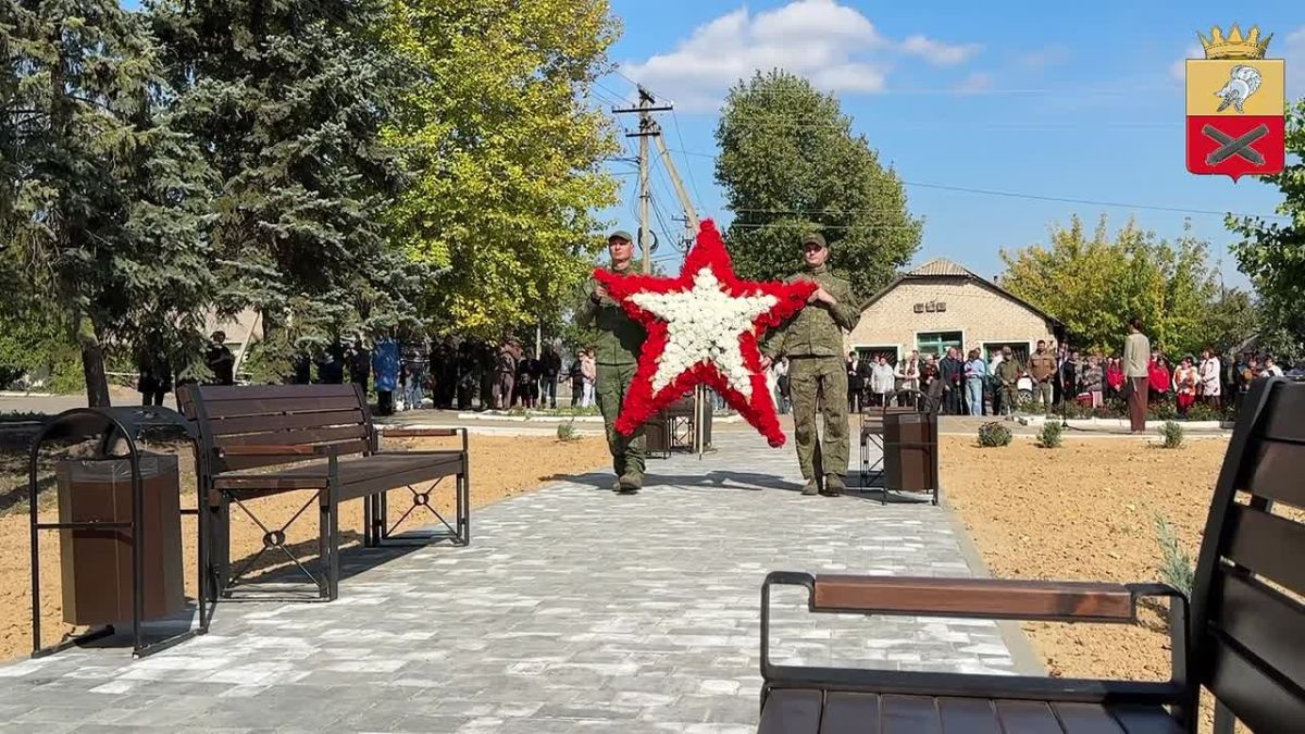 5 октября в селе Степовое торжественно открыли Аллею памяти воинам-односельчанам, погибшим в ходе специальной военной операции