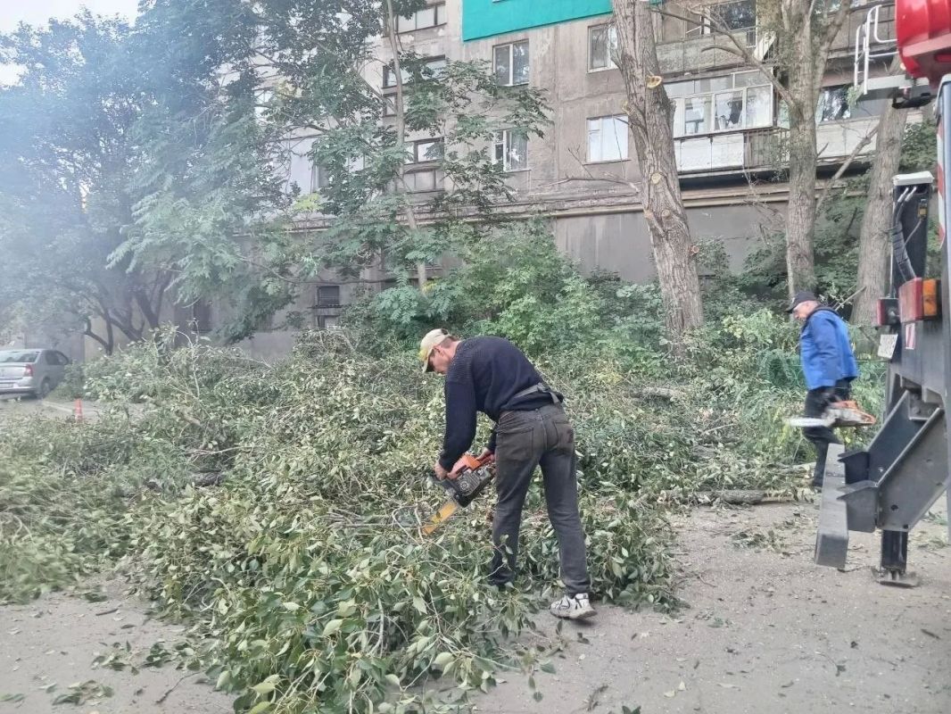 Коммунальными службами проведены работы на территории города Коммунальными службами проведены работы на территории города