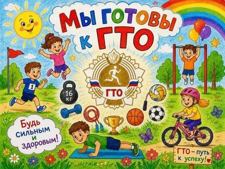 Внимание, юные художники!. Приглашаем вас принять участие в Республиканском конкурсе рисунков Всероссийского физкультурно-спортивного комплекса «Готов к труду и обороне» (ГТО) – «Мы готовы к ГТО», посвященного 95-летию...