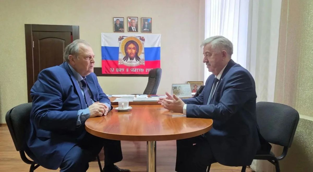 Виктор Водолацкий: Сегодня провел рабочую встречу с ректором Луганского государственного университета имени Владимира Даля Виктором Дроновичем Рябичевым