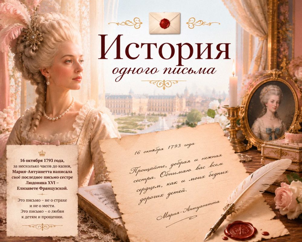 История одного письма: Мария-Антуанетта