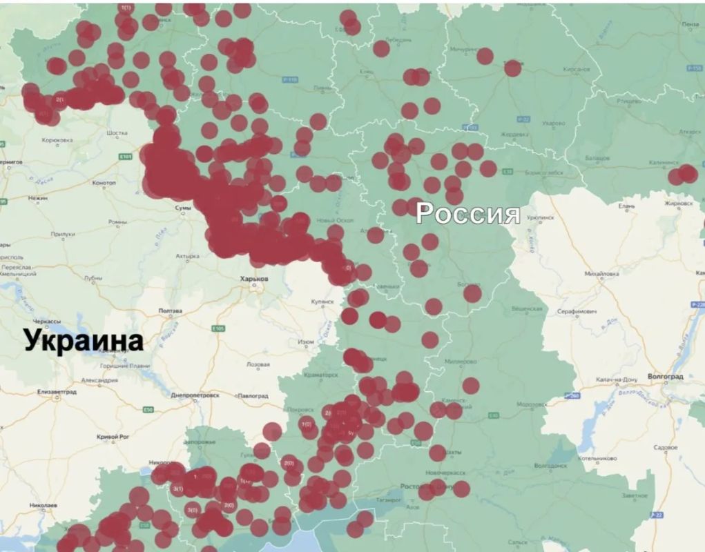 52 человека, включая пятерых детей, погибли в результате обстрелов украинскими боевиками территории России на минувшей неделе