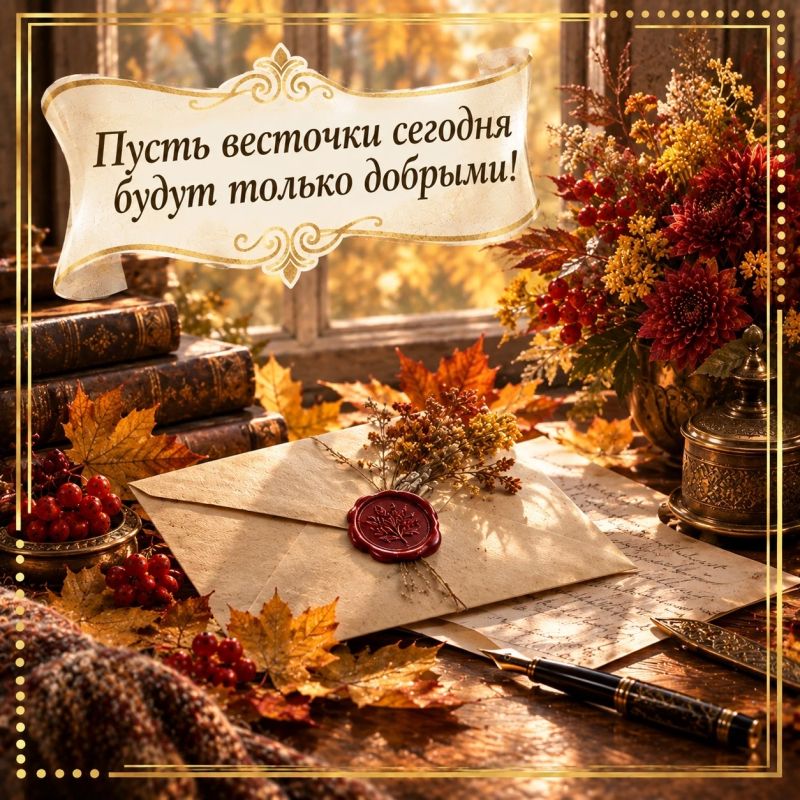 Пусть осень подарит вам вдохновение, душевное тепло и маленькие чудеса!