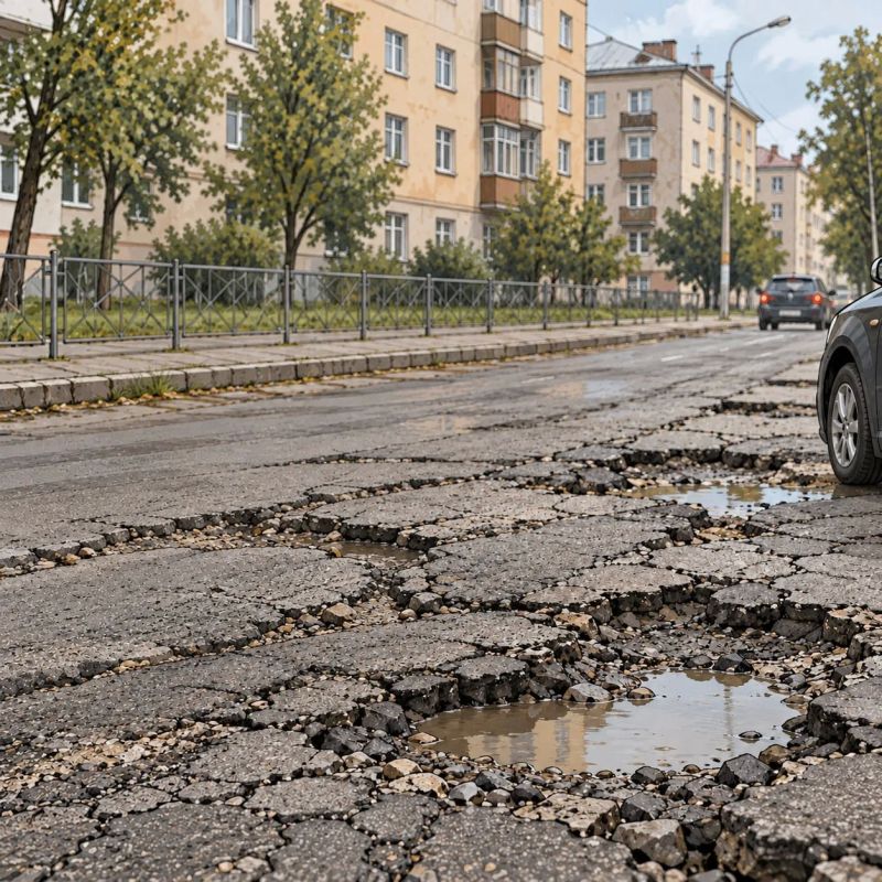 Чиновнице «прилетел» штраф 20 тысяч рублей за разбитую дорогу в Молодогвардейске
