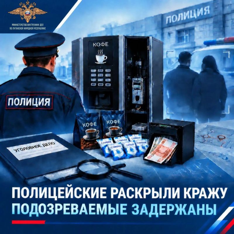 В Красном Луче задержали супружескую пару по подозрению в краже из кофейного аппарата