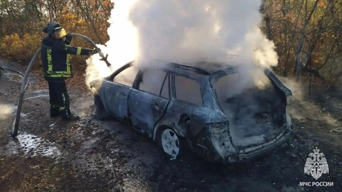 Первые кадры с места атаки по автомобилям в Новоайдарском округе Первые кадры с места атаки по автомобилям в Новоайдарском округе