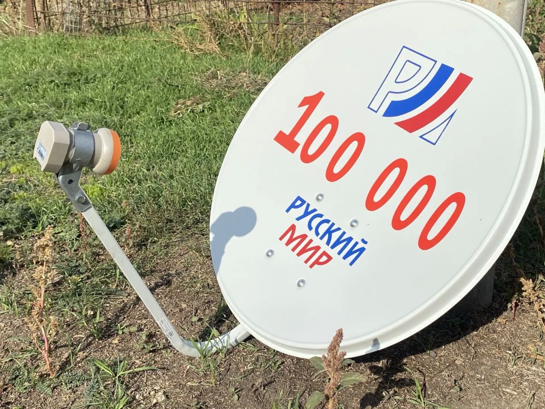 В республике установили 100-тысячный спутниковый комплект «Русский Мир»