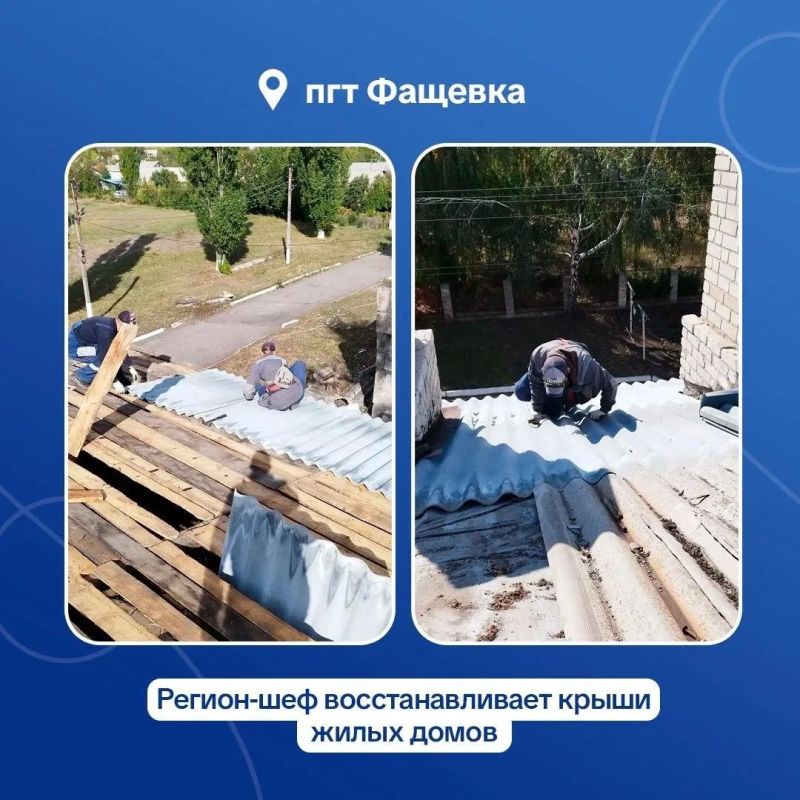 Аварийная бригада Оренбуржья приступила к восстановлению домов в Фащевке