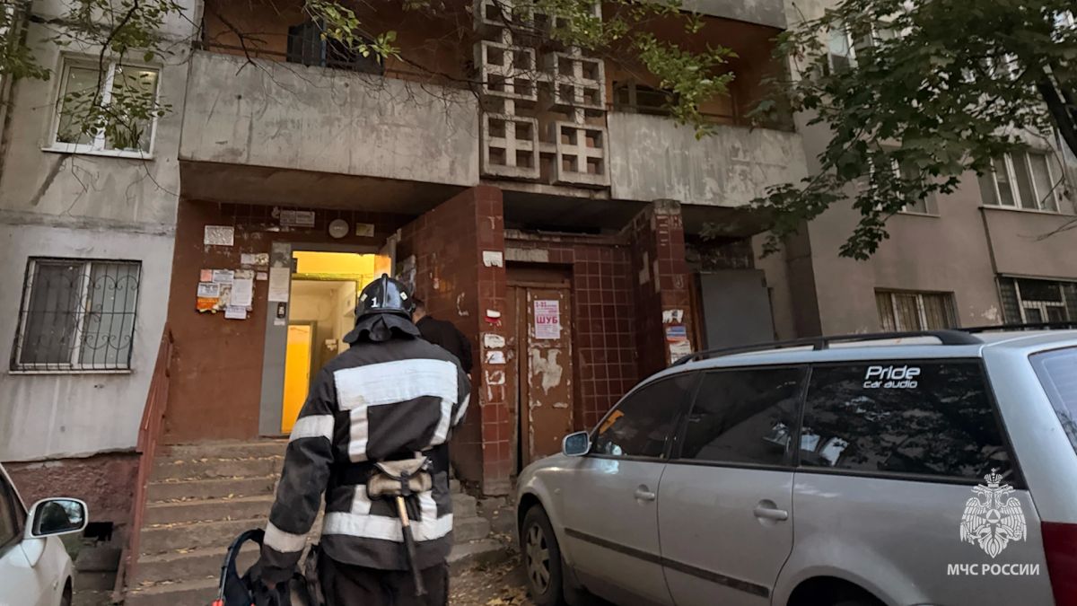 Спасатели МЧС России эвакуировали двух человек при пожаре в Луганске Спасатели МЧС России эвакуировали двух человек при пожаре в Луганске