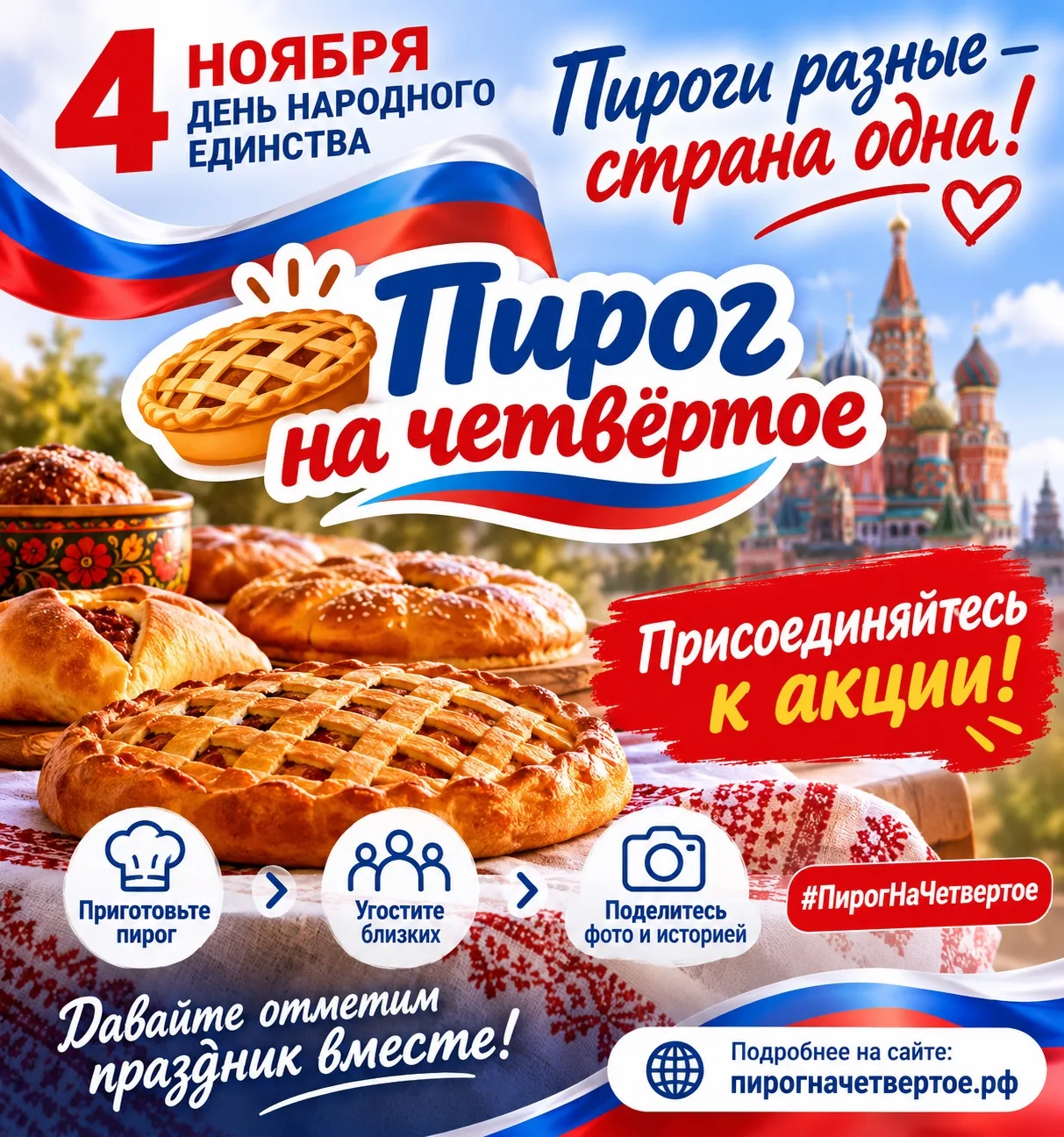 ПИРОГИ РАЗНЫЕ — СТРАНА ОДНА!